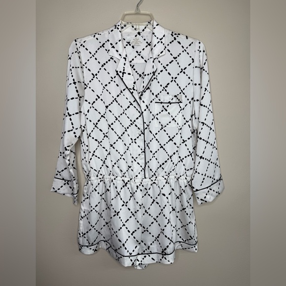 Kate Spade New York Silk Like Romper Faux Quilt Size Extra Large - Picture 3 of 10